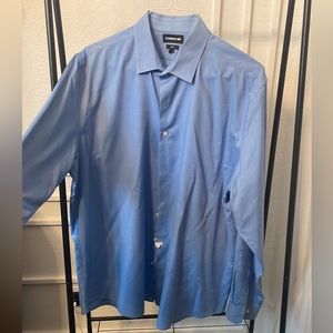 Blue Long Sleeve Button Up